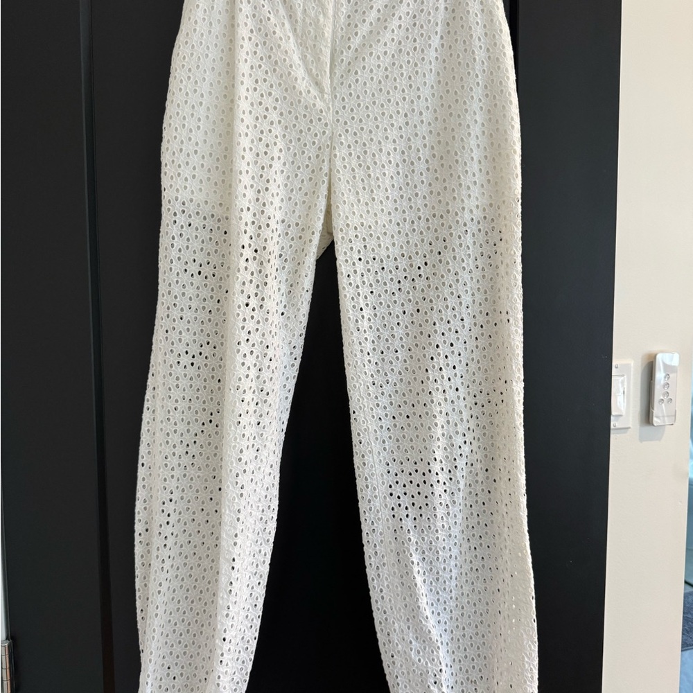 Marciano White Eyelet Lace Shirt Blouse